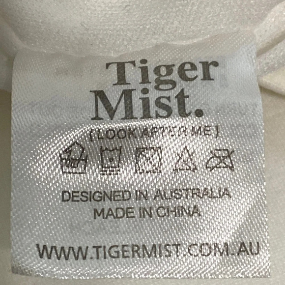 Tiger Mist "NEW" White Take On Straight Neck Adjustable Straps Mini Dress Size M - Picture 8 of 8